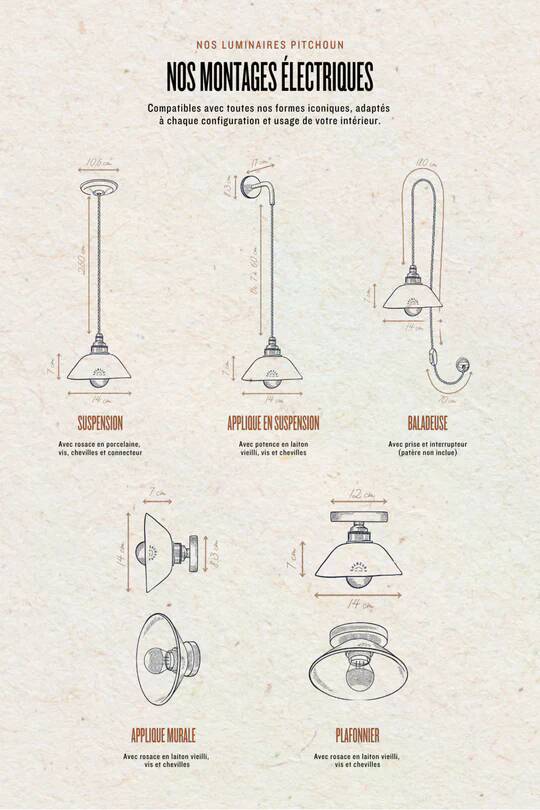 PITCHOUN - Red terracotta - Wall light