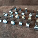 Set of 11 metal knife holders