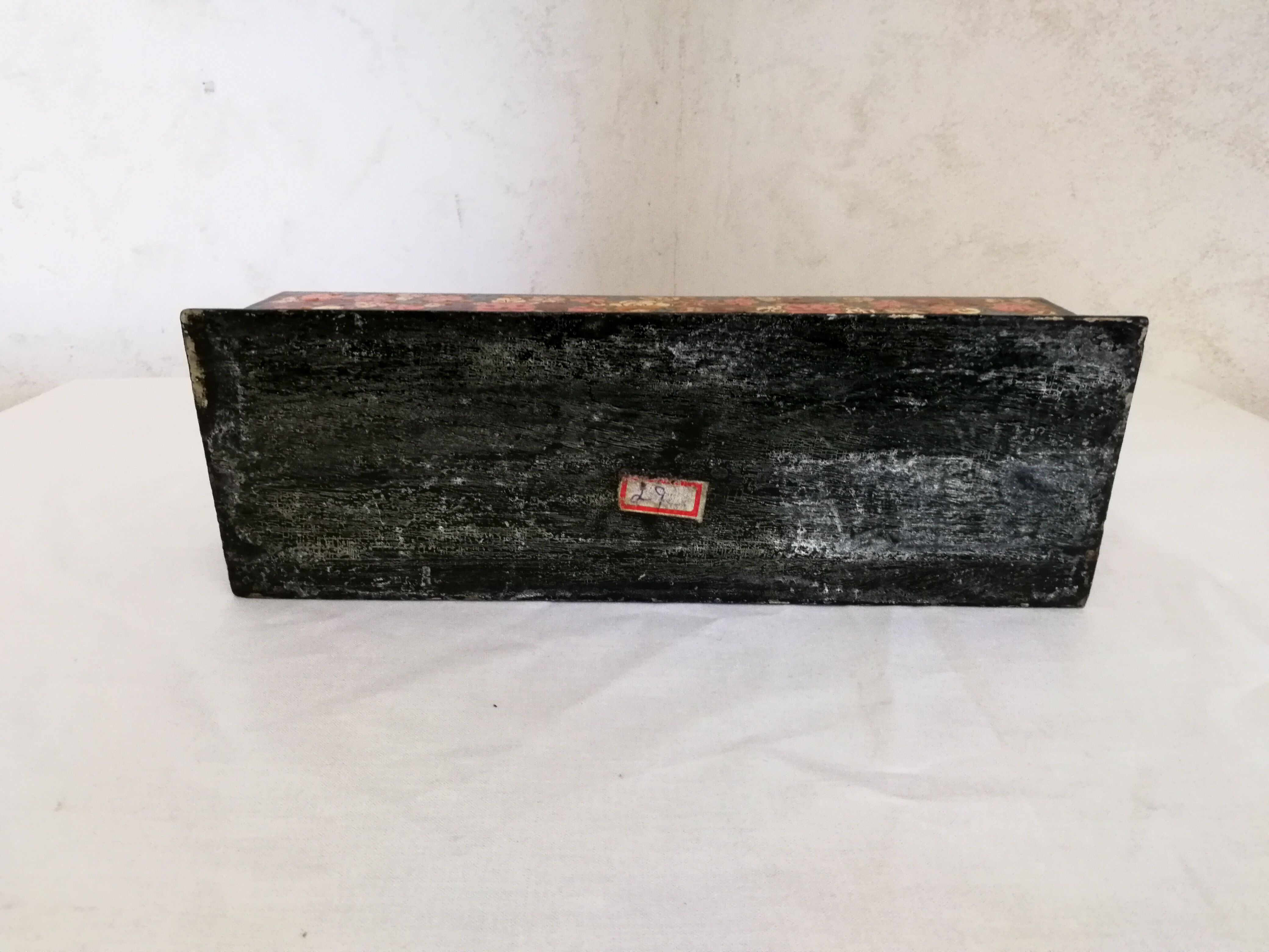 Old floral letter holder