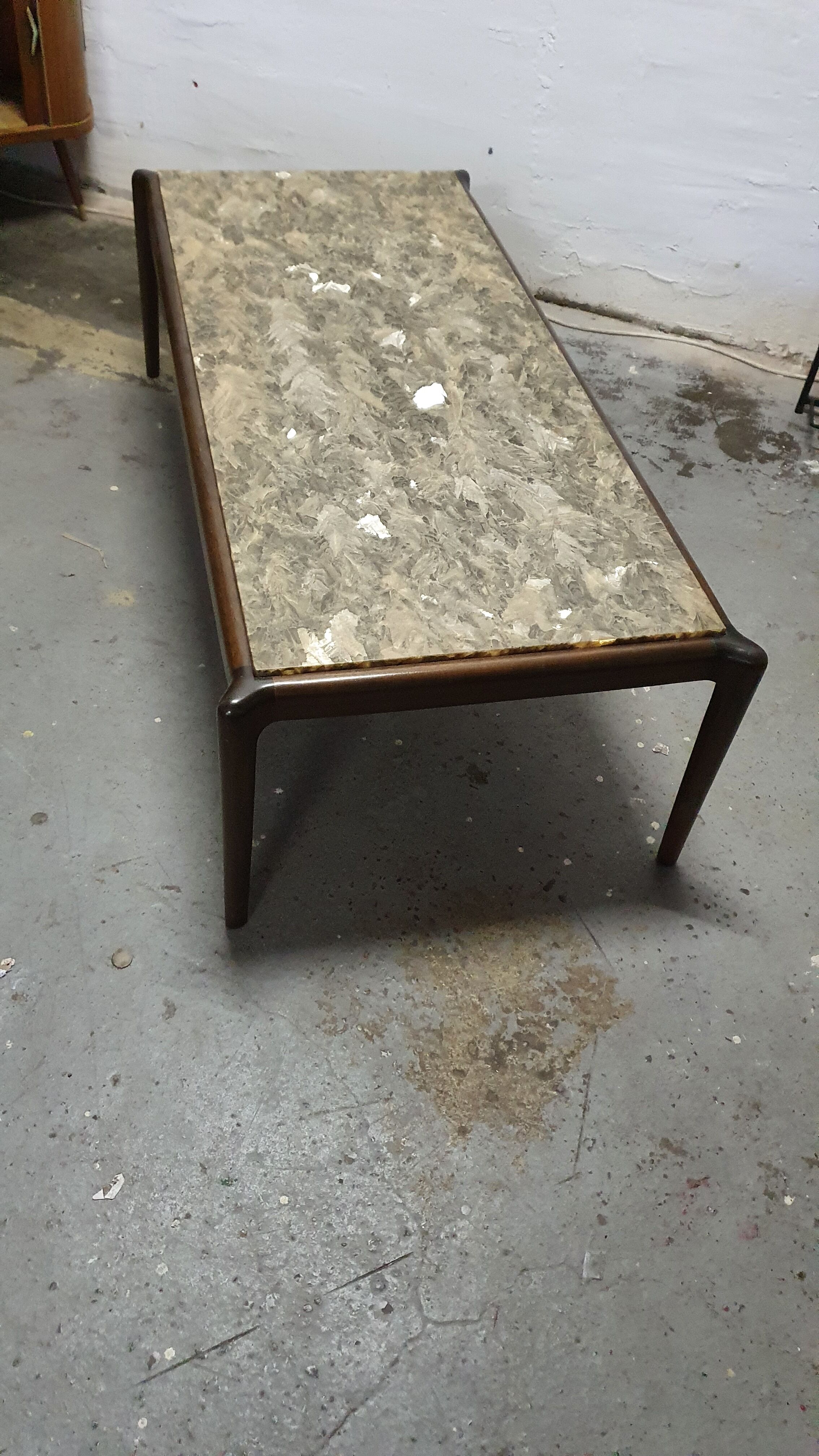 Coffee table top resin onyx 60s