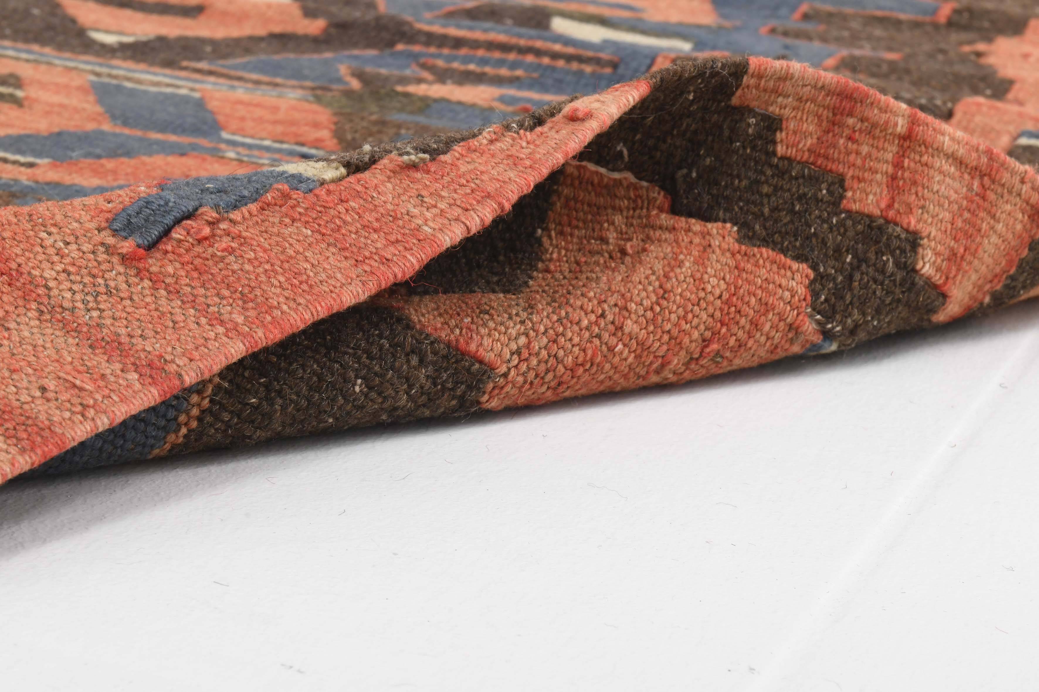 Blue & Brown Vintage Kilim Rug 158x275Cm SK 35367