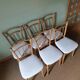 Chaises bistrot anciennes blanches