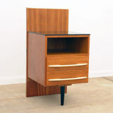 Table de chevet du milieu du siècle entièrement rénovée par Mojmír Požár, années 1960, Tchécoslovaquie