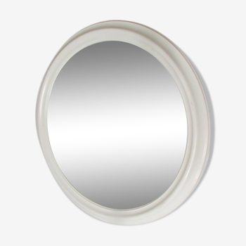 Miroir rond blanc 64cm