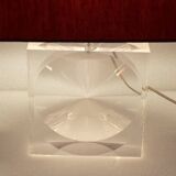 Romeo Rega lucite table lamp, 1970s