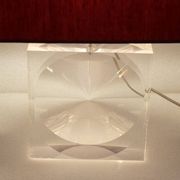 Romeo Rega lucite table lamp, 1970s