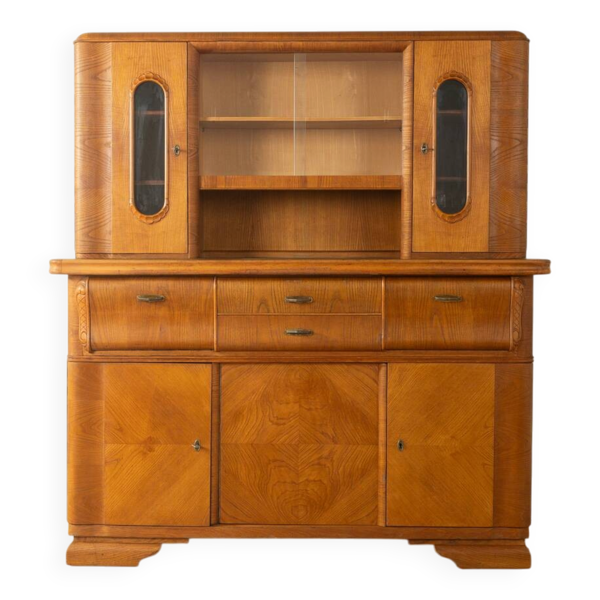 Buffet, vaisselier vitré Art Déco, années 1920