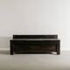 French Mid Century Black Wooden Ebonized Cabin Dining Set, 1950s