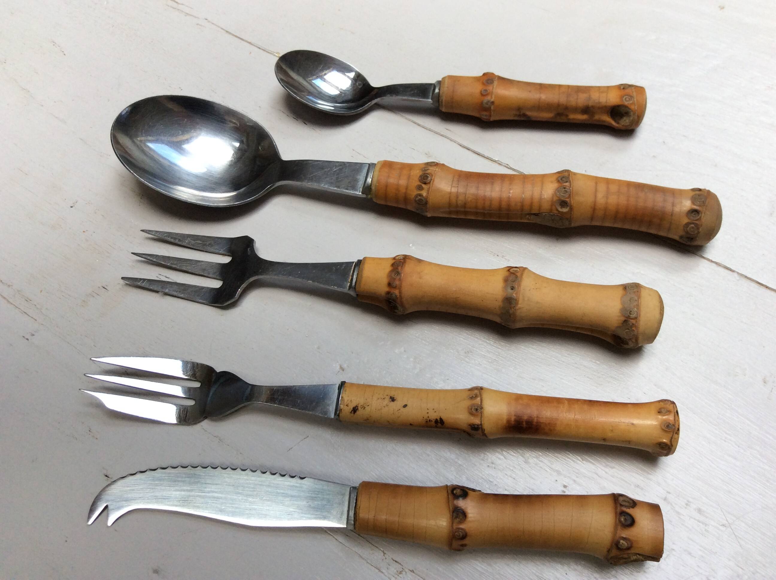 Bamboo cutlery set