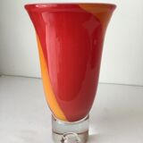 Vase en verre souflé