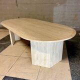 Travertine coffee table