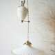 Opaline suspension, adjustable height.