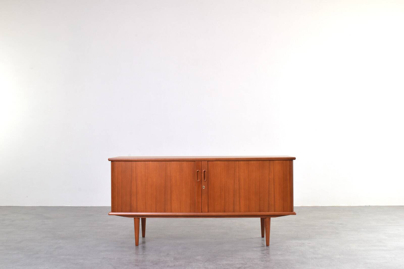 Mid-Century Danish Teak Tambour Sideboard, 1960s