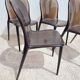 Set of 4 Thalya chairs by Kartell designed by Patrick Jouin