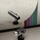 Set of 3 Italian  Wall Spotlights Targhetti Sankey  1960s, Living Room Lights