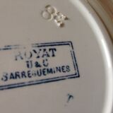 Sarreguemines U & C soup  plates  model Royat