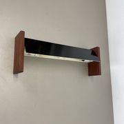 cubic Large 38cm Teak and Metal adjustable wall light element, Germany 1950s