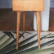 Wooden sewing worker/furniture with compass feet