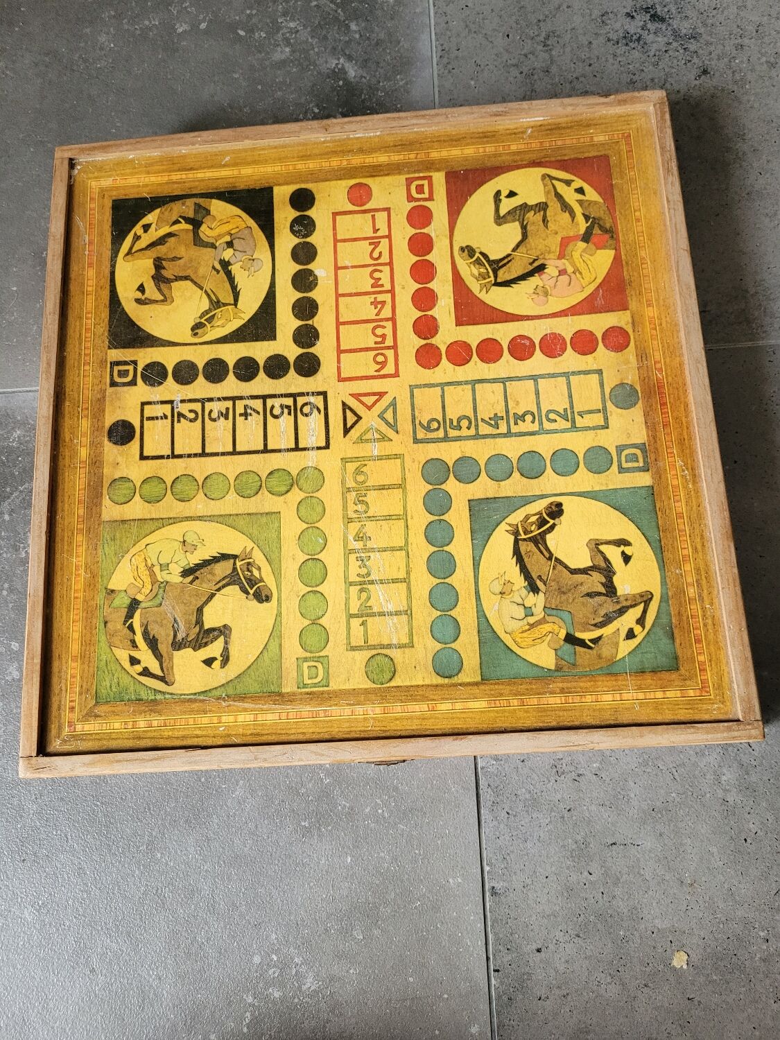 Ancient game of small wooden horses