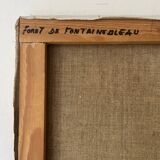 Forêt de Fontainebleau, signé R Vacher