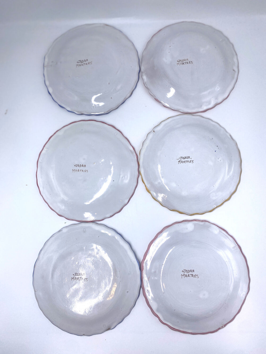 6 vintage plates Martres Tolosane Jodra Noirmoutier