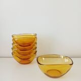 Lot de 6 coupelles Vereco ambré