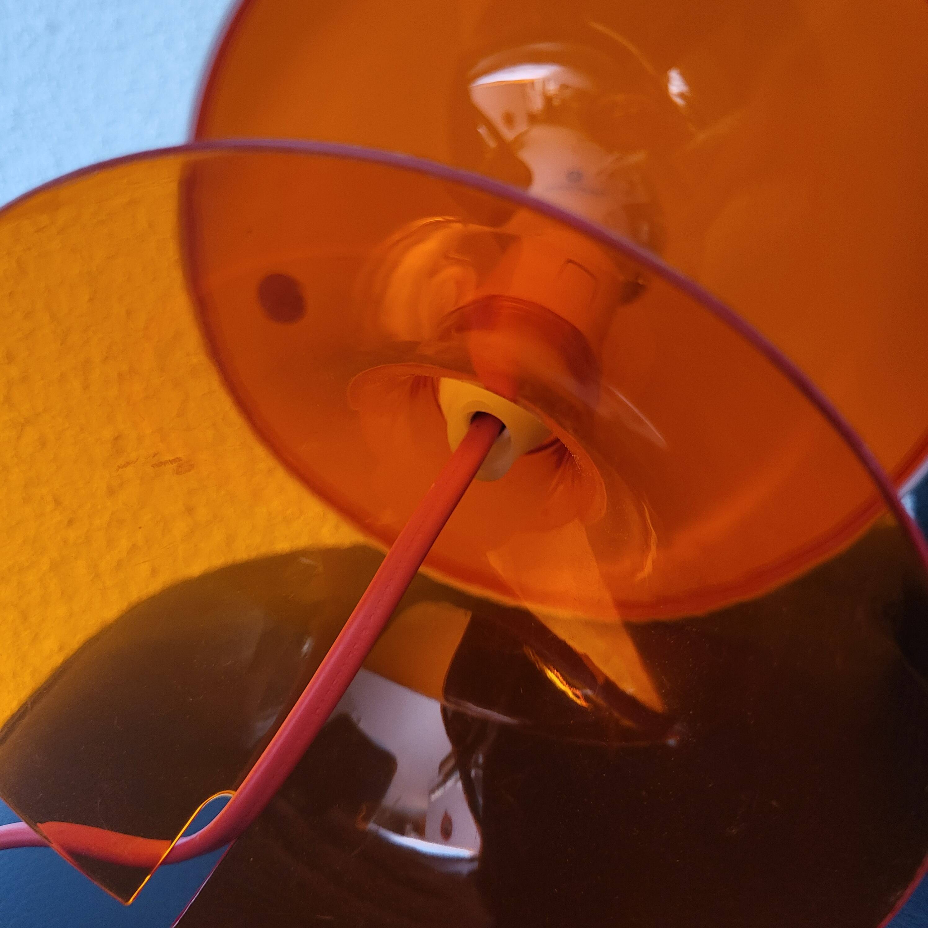 Lampe Lampan orange pop ikea vintage