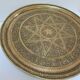 Art top oriental work solid brass vintage diameter 44 cm