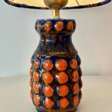 Upcycled table lamp from West Germany, Pop-Art vase by Bay Keramik