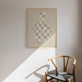 Chequers giclee art print 50x70cm