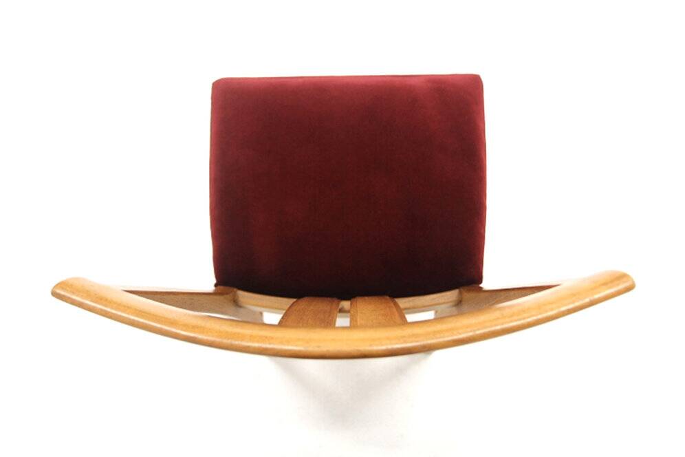 Set of 6 Scandinavian walnut chairs, Sweden, 1960