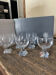 Glasses in Bordeaux from St Louis crystal.