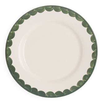 Set of 2 green dinner plates