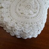 Old crochet tea tablecloth 88 x 88