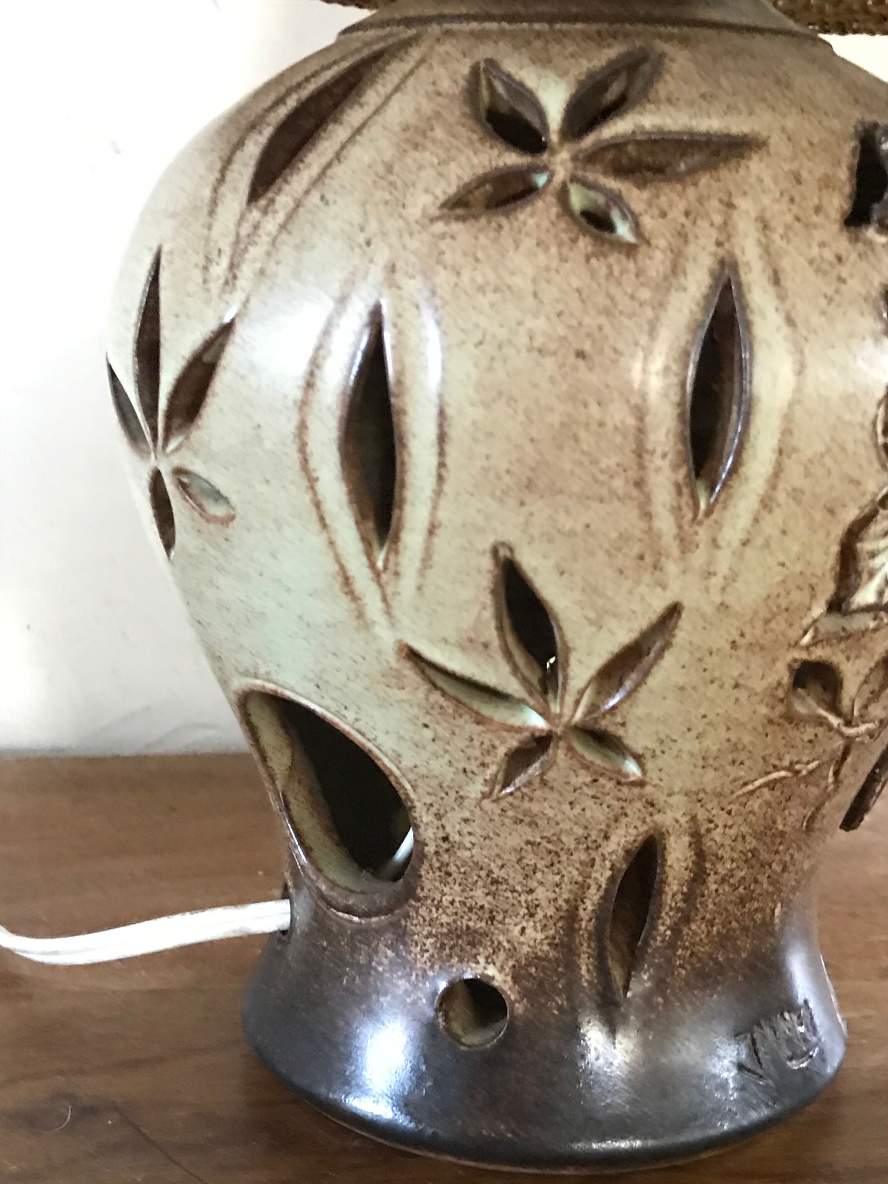 Ceramic lamp by Vallauris Fonck - Mateo