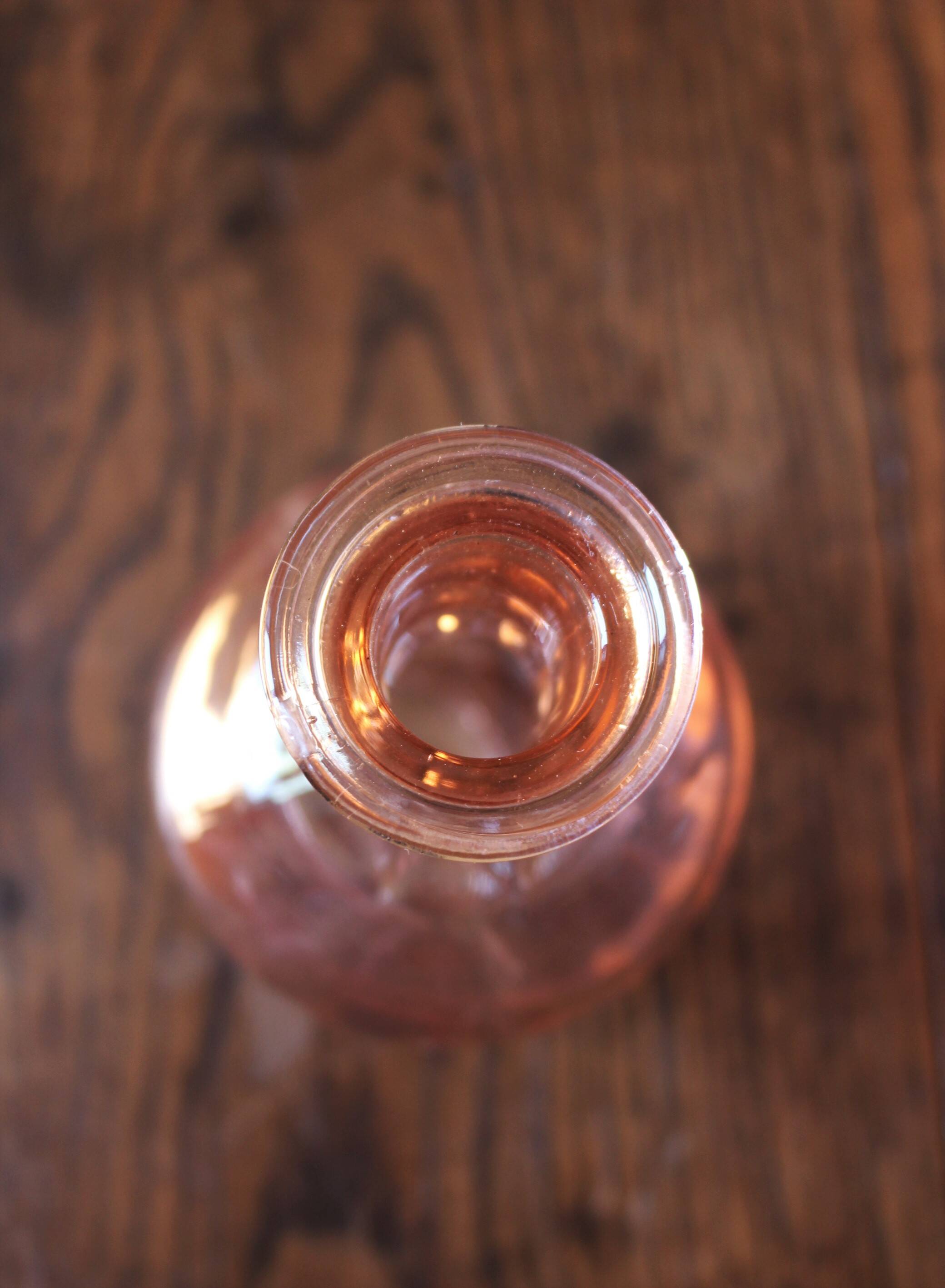 Pink glass vase Soliflore rosaline