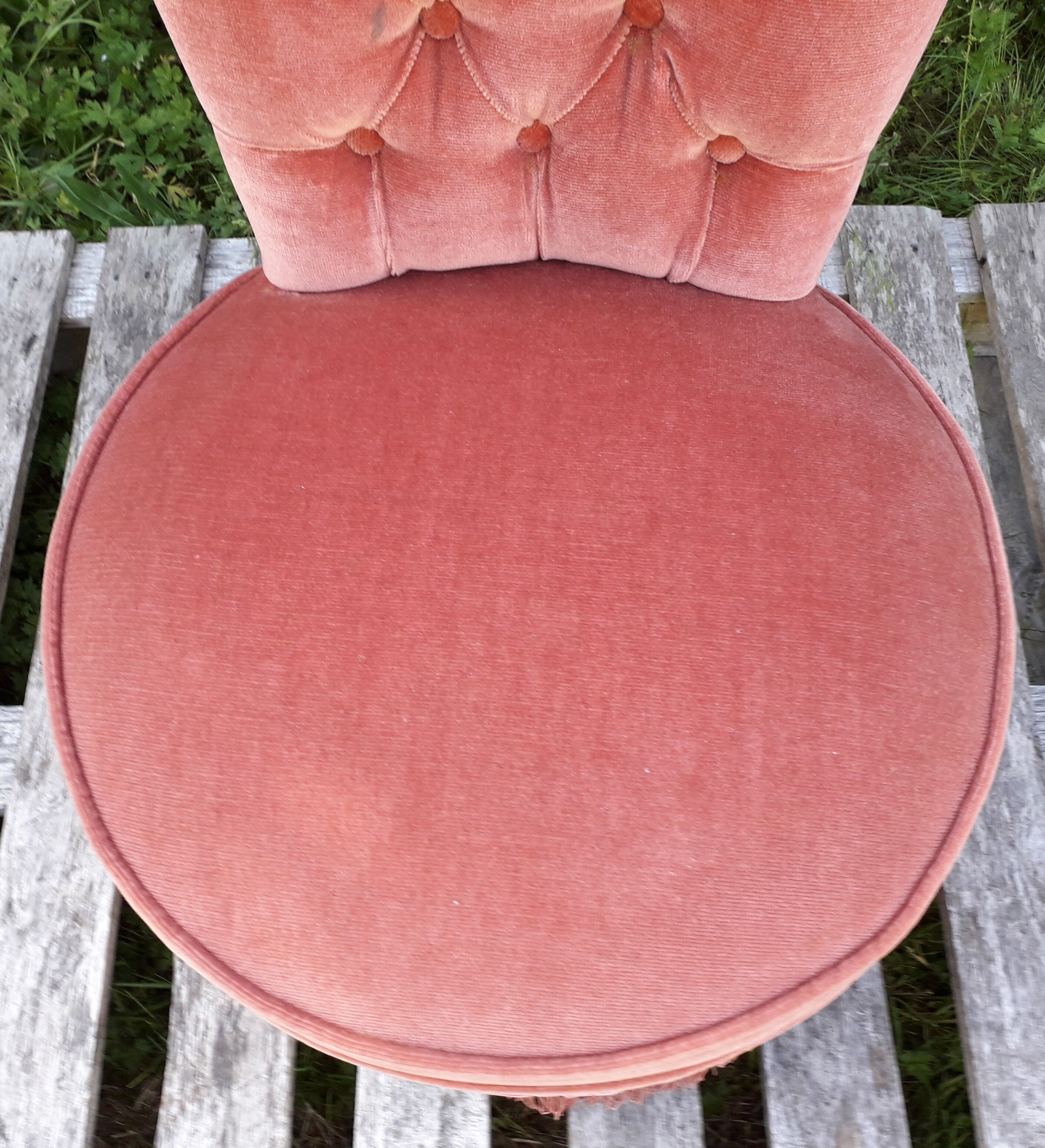 Pink veloures warmer years 70