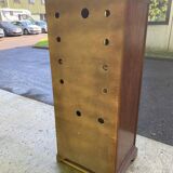 Vitrine Louis Philippe en bois avec rangements