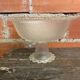 Paire coupe à fruits masserini barocco verre moulé rang de perles vint