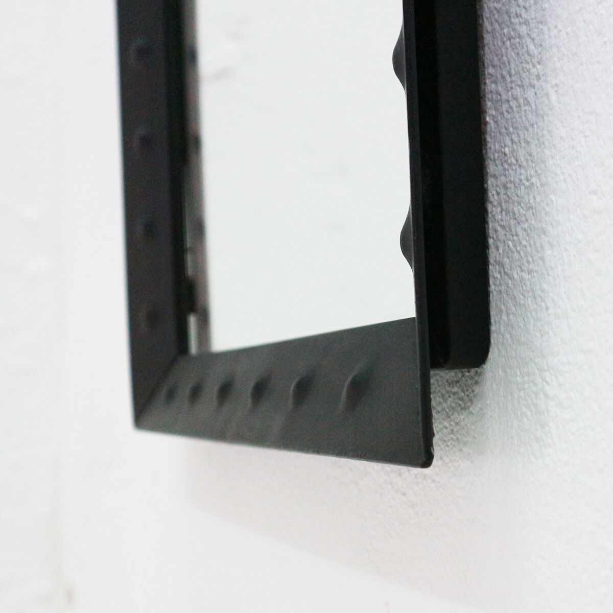 Wall mirror with welded steel frame 1960 - 42x85cm