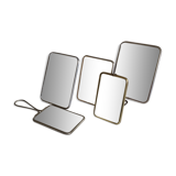 Set of five barber mirrors to install or hang