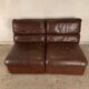 A pair of leather armchairs, Switzerland, 1970s