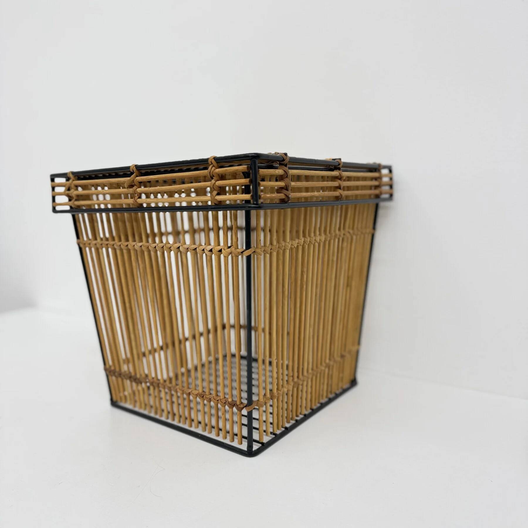 Set of 2 storage baskets by Dirk van Sliedregt for Rohé, Netherlands 1960s