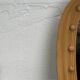 Pencil reed rattan bamboo mirror, Italy 1960s