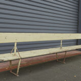 Double bench metal and wood seats 1930