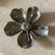 Vintage silver metal ashtray