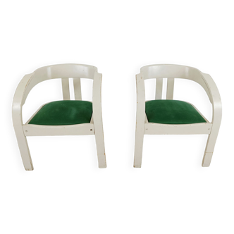 Giovanni Battista Bassi for Poltronova Pair of 'Elisa' Armchairs 1960s