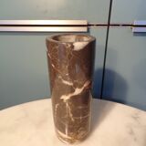 Carrara marble cylinder vase