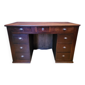 Solid oak minister's desk