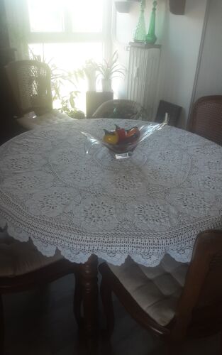 Vintage crochet tablecloth
